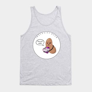 Gray Ace Pride: Inclusive Bean Tank Top